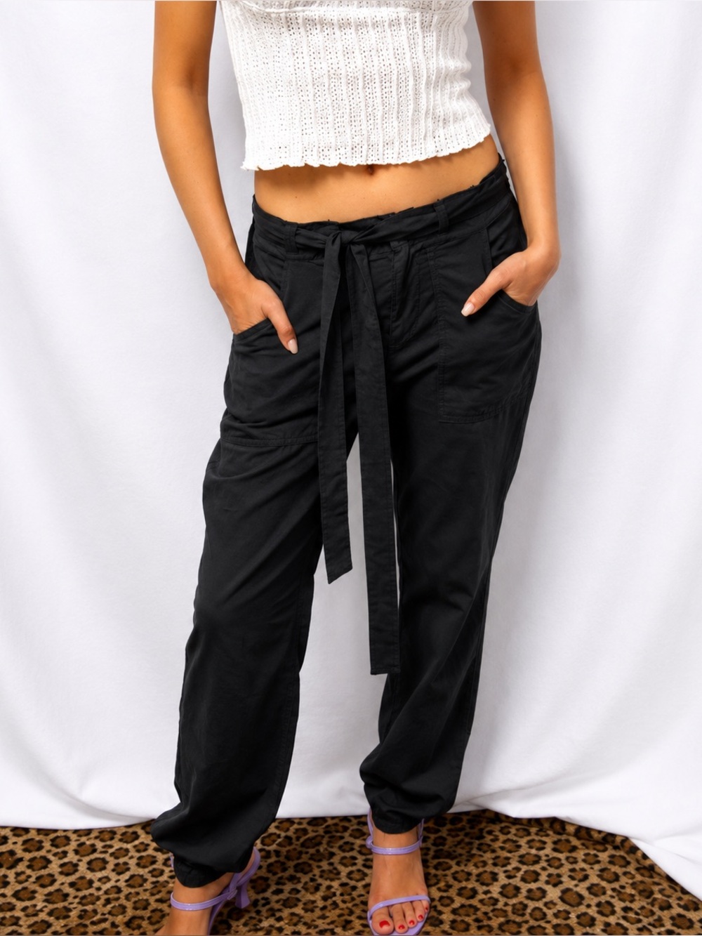 NWT Buffalo David Bitton Biley Black Utility Cargo Pants